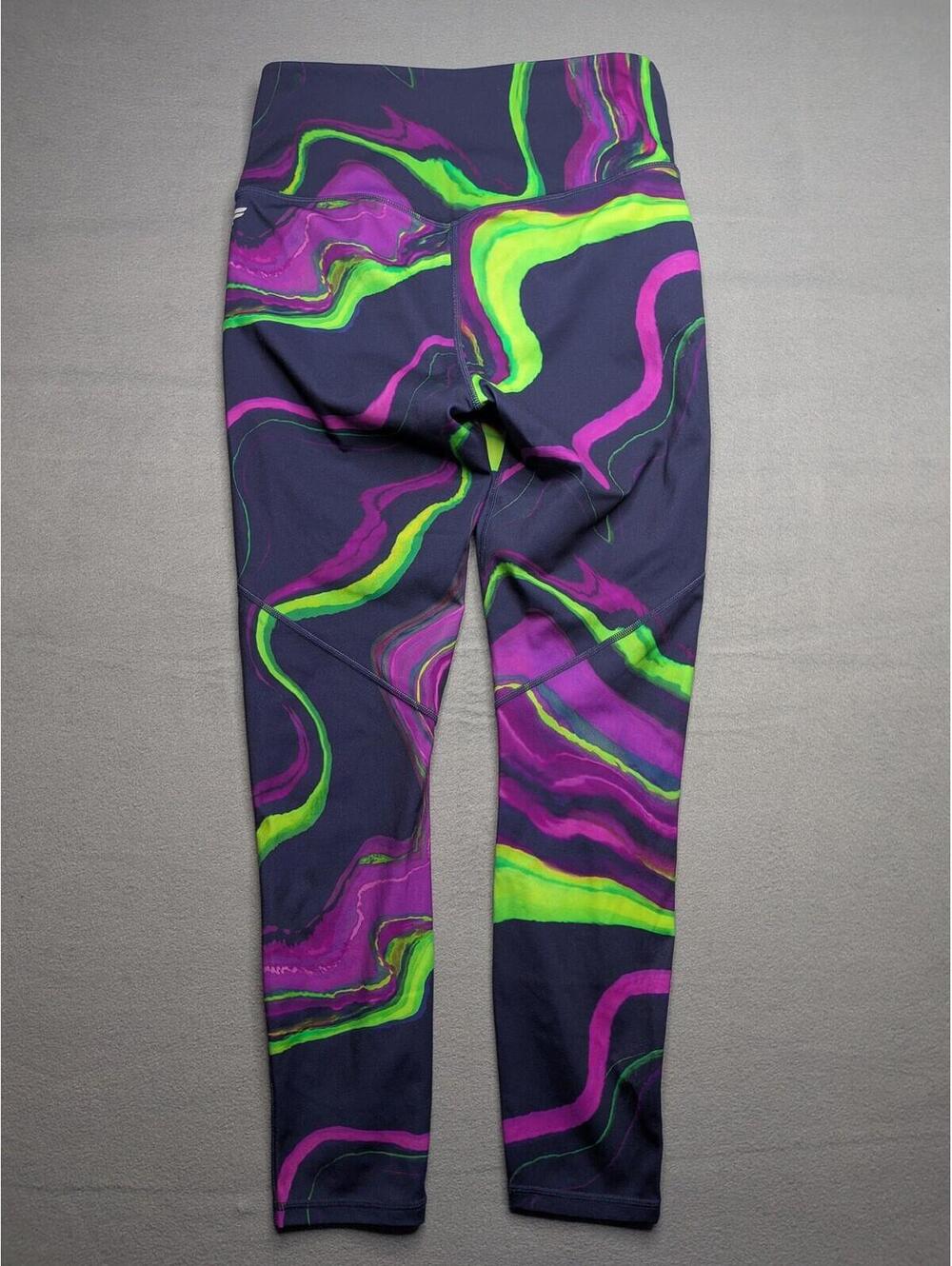 Fabletics Leggings Womens M Multicolor Motion365 High Waist Ankle Pockets Yoga - Picture 9 of 10